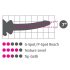 Icicles No. 86 - szklany dildo z penisem (różowy)