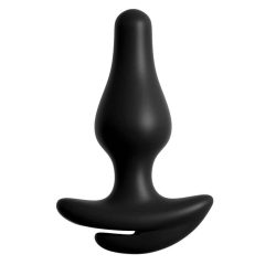 HOOKUP Plug - koronkowe dno z dildem analnym (czarny)