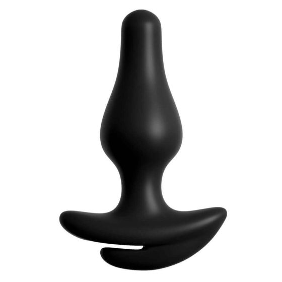 HOOKUP Plug - koronkowe dno z dildem analnym (czarny)
