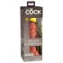 King Cock Elite 6 - realistyczny dildo z przyssawką - ciemny 15 cm