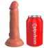 King Cock Elite 6 - realistyczny dildo z przyssawką - ciemny 15 cm