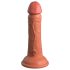 King Cock Elite 6 - realistyczny dildo z przyssawką - ciemny 15 cm
