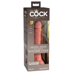   King Cock Elite - realistyczny dildo z przyssawką - silikon, 18 cm, beżowy