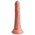 King Cock Elite - realistyczny dildo z przyssawką - silikon, 18 cm, beżowy