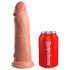 King Cock Elite 8 - realistyczny dildo z przyssawką (20cm) - naturalny