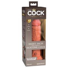   King Cock Elite 8 - dildo z przyssawką - realistyczny ciemny 20cm