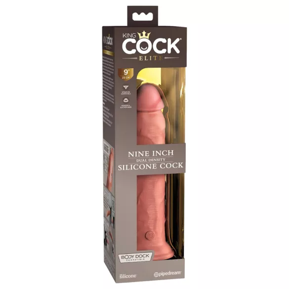 King Cock Elite 9 - realistyczny dildo z przyssawką 23cm - cielisty