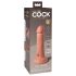 King Cock Elite 6 - wibrator z przyssawką (15 cm) - naturalny kolor