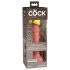 King Cock Elite 6 - wibrator z przyssawką (15 cm) - naturalny kolor