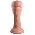 King Cock Elite 6 - wibrator z przyssawką (15 cm) - naturalny kolor