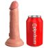 King Cock Elite 6 - realistyczny wibrator 15 cm (ciemny naturalny)