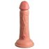 King Cock Elite 6 - realistyczny wibrator 15 cm (ciemny naturalny)