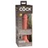King Cock Elite 7 - przyssawkowy, radiowy wibrator 18cm - naturalny