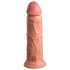 King Cock Elite 8 – wibrator z przyssawką (20 cm) – naturalny kolor