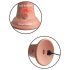 King Cock Elite 8 – wibrator z przyssawką (20 cm) – naturalny kolor