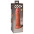 King Cock Elite 8 - realistyczny wibrator 20 cm (ciemny naturalny)
