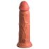 King Cock Elite 8 - realistyczny wibrator 20 cm (ciemny naturalny)
