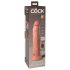 King Cock Elite 9 - wibracyjny do przyssania 23cm - naturalny