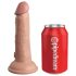 King Cock Elite Beginner's - przypinany dildo (naturalny)