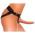 King Cock Elite Comfy - Strap-on z uprzężą (ciemny naturalny)