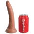 King Cock Elite Comfy - Strap-on z uprzężą (ciemny naturalny)