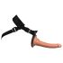 King Cock Elite Comfy - Strap-on z uprzężą (ciemny naturalny)