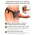 King Cock Elite Comfy - Strap-on z uprzężą (ciemny naturalny)