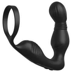   Anal Fantasy Elite - wibrator prostaty z pierścieniem na penisa (czarny)