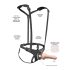 Body Dock - czarne strap-on z szelkami