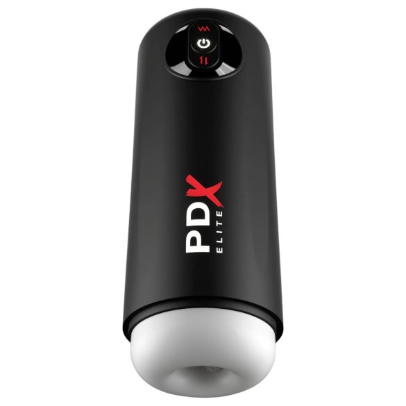 PDX Elite Moto Milker - czarny automatyczny masturbator vibracyjny