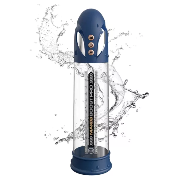Pump Worx - pompka do penisa automatyczna - niebieska