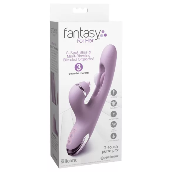 Fantasy For Her G-Touch Pulse Pro - wibrator z wypustką na łechtaczkę (fioletowy)