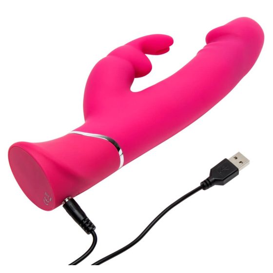 Happyrabbit Dual Density - wodoodporny wibrator z młotkiem (różowy)