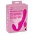 Strapless Strap-On - przypinany wibrator (różowy)