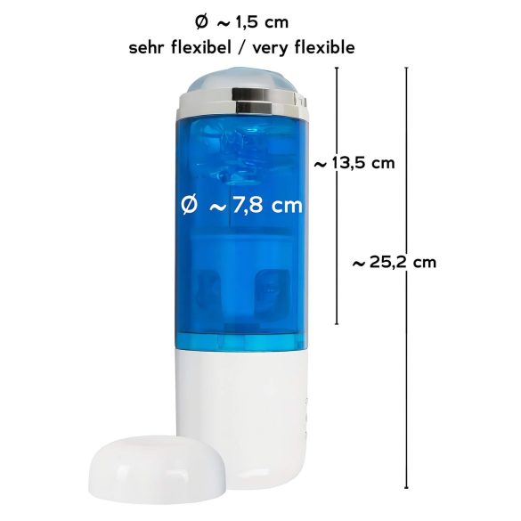 You2Toys - masturbator automatyczny obrotowo-tłokowy - niebiesko-biały