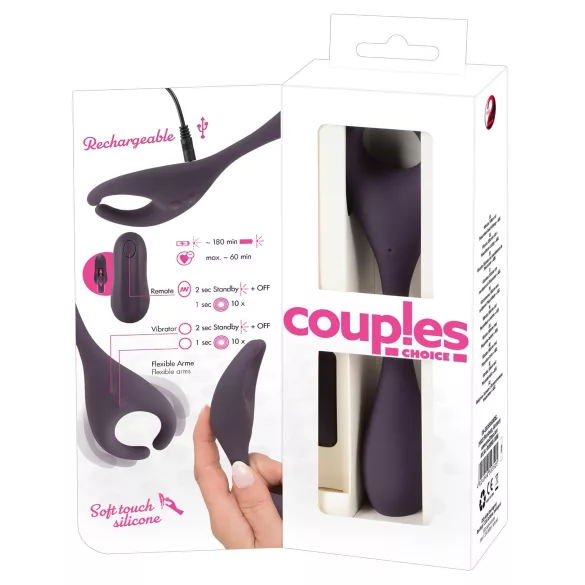 Couples Choice - wibrator dla par - 2 silniki - ładowany, sterowanie pilotem