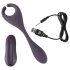 Couples Choice - akumulatorowy wibrator 2w1 z pilotem (fioletowy)