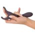 Couples Choice - akumulatorowy wibrator 2w1 z pilotem (fioletowy)