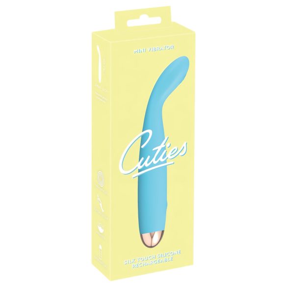 Cuties Mini - wodoodporny wibrator G-punktu (turkusowy)