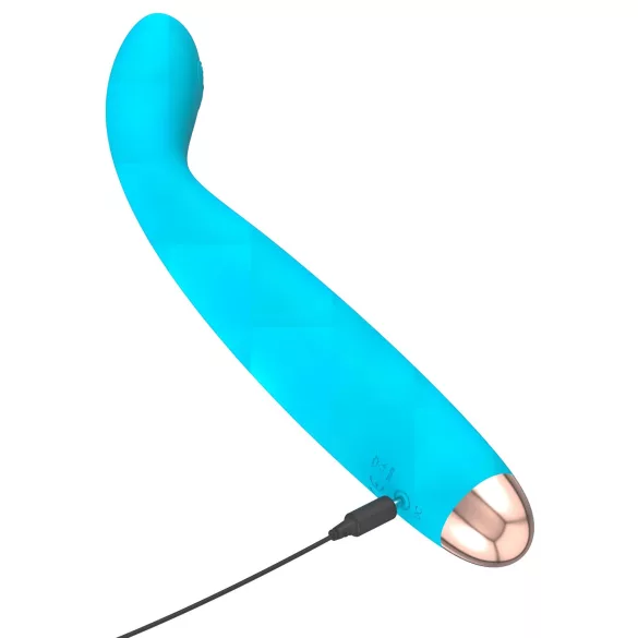 Cuties Mini - wibrator do punktu G - wodoodporny, akumulator, turkusowy