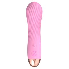   Cuties Mini - ładowalny, wodoodporny, spiralny wibrator (różowy)