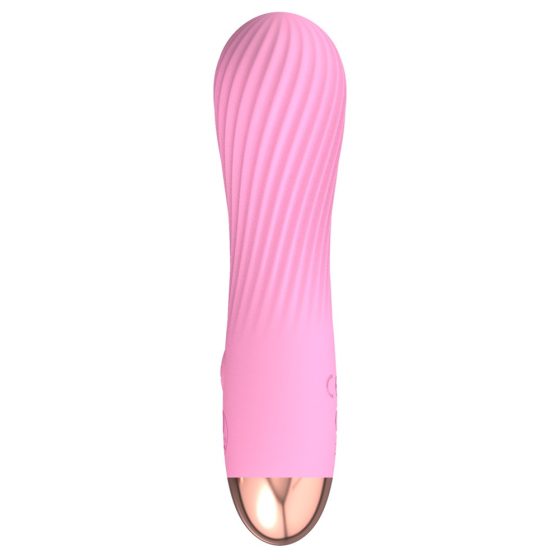 Cuties Mini - ładowalny, wodoodporny, spiralny wibrator (różowy)