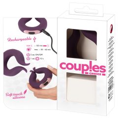   Couples Choice - zasilany bateryjnie pierścień na penisa z dwoma silnikami (fioletowy)