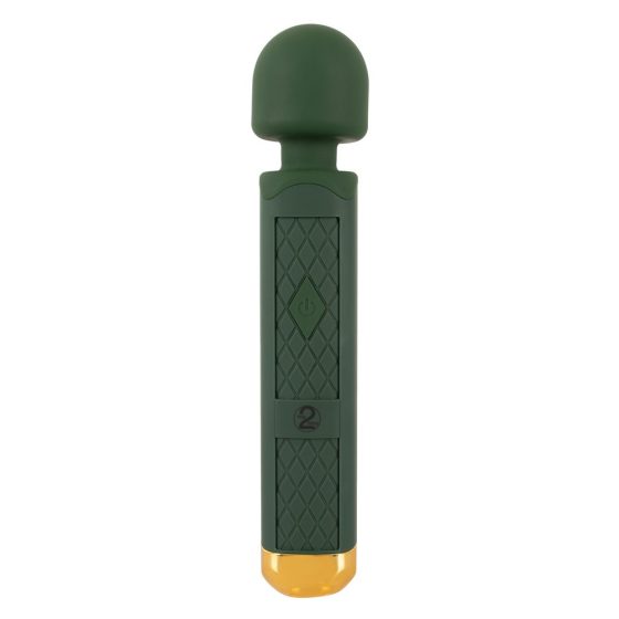 Emerald Love Wand - ładowalny, wodoodporny wibrator masujący (zielony)