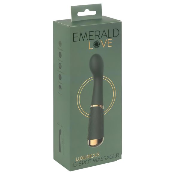 Emerald Love - akumulatorowy, wodoodporny wibrator punktu G (zielony)