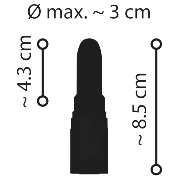 Emerald Love - wibrująca szminka ładowana USB - wodoodporna - czerwona