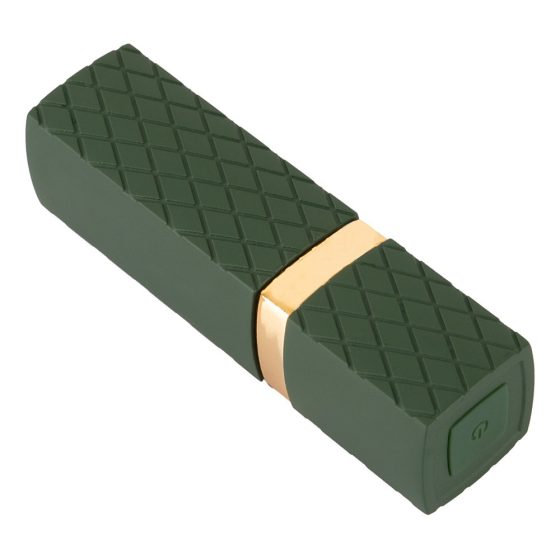 Emerald Love - ładowalny, wodoodporny wibrator w szmince (zielono-bordowy)