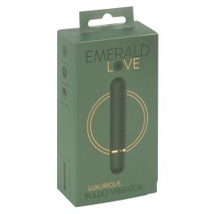 Emerald Love - ładowalny, wodoodporny wibrator (zielony)