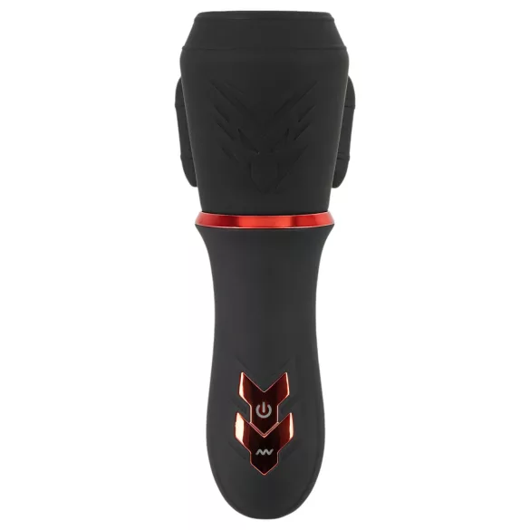 Rebel - wibrator na żołądź akumulatorowy dwusilnikowy czarny