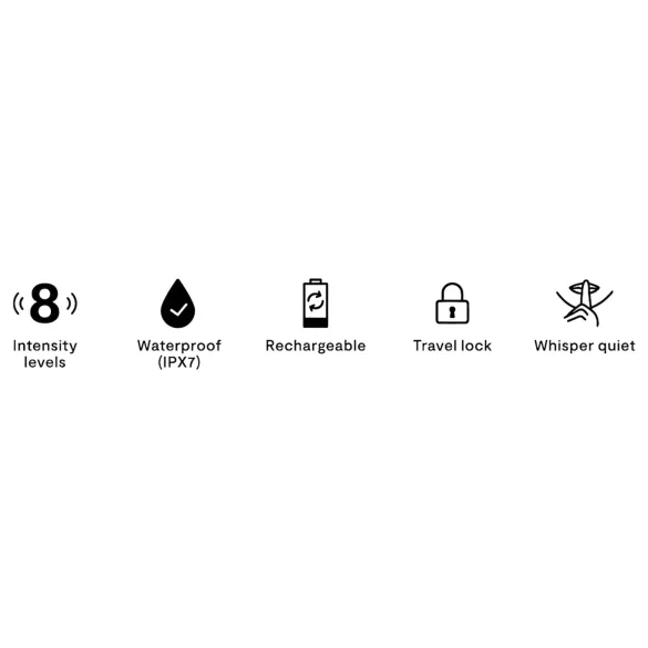 We-Vibe Tango X - wibrujący masażer łechtaczki - wodoodporny - niebieski